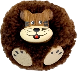 2Kids Spielzeug Holzmagnet Tiger mit Pompon