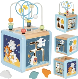 Holzwürfel Aktivitätscenter Weltraum