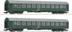 Roco Set 2 PKP-Personenwagen H0 Bwxzd Y/B 70