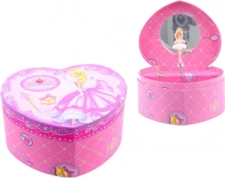 Spieluhr-Schmuckkästchen in Herzform – Prinzessin