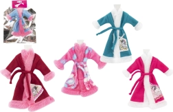 Bademantel für Puppen, Farb-Mix