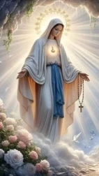 Diamantmalerei Heilige Mutter Gottes mit Rosenkranz 80 × 40 cm