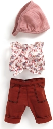 Kleid für Puppe Burgundy