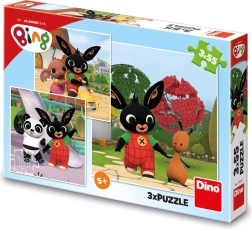 Puzzle BING spielt 3×55 Teile
