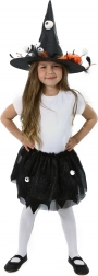 Kinder Hexenkostüm mit Tutu-Rock
