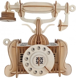 Holzpuzzle 3D alter Telefon