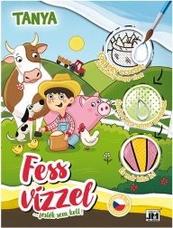 Male mit Wasser Bauernhof – Ausmalbuch A4 (ungarische Version)