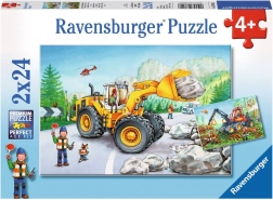 RAVENSBURGER Puzzle Schwere Technik in Aktion 2x24 Teile
