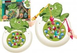 Angelspiel mit Fischen, Angeln und Lichtern – Dinosaurier