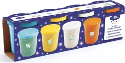 Djeco bunte metallische Knete mit Glitzereffekten