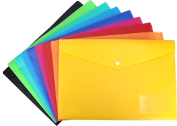 Mappe mit Druckknopf aus weichem Kunststoff