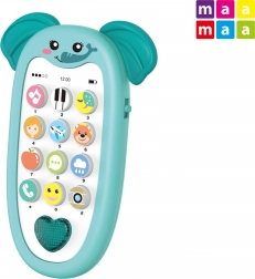 Maamaa Kindertelefon mit Elefant mit Effekten 13,5 cm