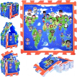 Schaumpuzzle Kinder der Welt – Lern-Spielmatte 93 × 93 cm