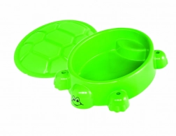 Sandkasten Schildkröte mit hellgrünem Deckel
