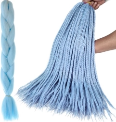 Synthetisches Haar zum Flechten von Zöpfen – 1 Stück – Blau