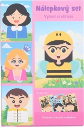 Kreatives Aufkleber-Set – Gesicht 21 × 14 cm