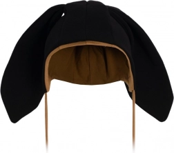 Baby-Baumwollmützchen mit Öhrchen New Baby Favorite schwarz 4–6 Monate