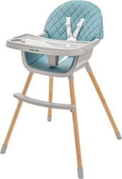 Baby Mix Freja Hochstuhl aus Holz, gedecktes Grün