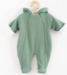 Baby-Winteroverall mit Kapuze NEW BABY Frosty, Mint, Größe 68 (4–6 Monate)