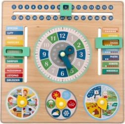 Holzbildender Kalender - Tafel für Kinder