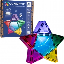 Connetix Light Star Pack magnetische Bausteine mit Licht, 28 Stk.