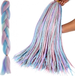 Synthetische Haare Ombré lila–blau