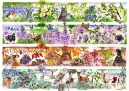 Puzzle TREFL Premium Plus Tea Time: Vier Jahreszeiten 1000 Teile