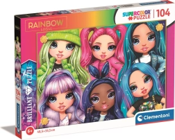 Clementoni Puzzle Rainbow High: Regenbogenfreundinnen 104 Teile