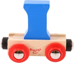 Waggon mit dem Buchstaben I für die Bigjigs Rail Holz-Eisenbahn
