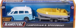 Spielset Teamsterz Wohnmobil mit Anhänger und Boot