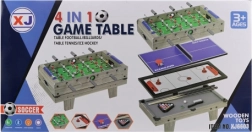 Set aus Holzspielen 4-in-1 – Tischfußball, Hockey, Pingpong und Billard