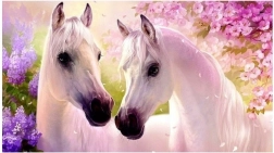 Diamond Painting – Verliebte Pferde 30 × 40 cm NORIMPEX