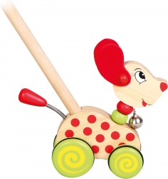 Bino Schiebespiel Hund an Stange mit Glöckchen