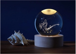 Kristall-Lampe Kugel Muzyka 6 cm