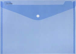 Dokumentenmappe mit Druckknopf A5 Opaline blau, Packung 5 Stk.