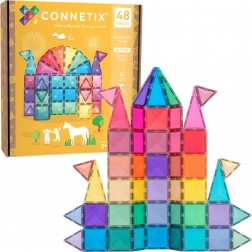 Magnetische Konstruktionsspielsteine mit Glitzer 48 Stk. CONNETIX Glitter Castle Pack