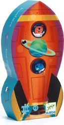 Puzzle Weltraumrakete DJECO - 16 Teile