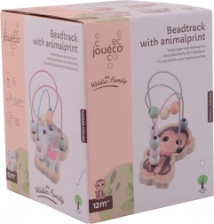 Holz-Perlenlabyrinth mit Tieren