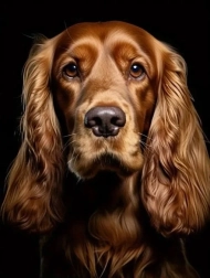 Diamant-Malerei Irischer Setter 30 × 40 cm