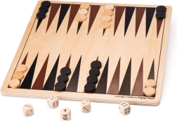 Holz-Backgammon BIGJIGS TOYS