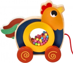 Holz-Ziehspielzeug Kogucik Kukuryku