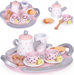 Holz-Teeset Tassen Kanne 15-teilig ECOTOYS