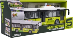 Grüner interaktiver Stadtbus mit Licht und Sound
