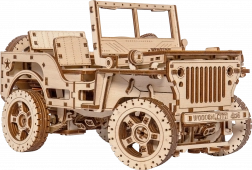 Holzmodell Jeep 4x4 - 570 Teile