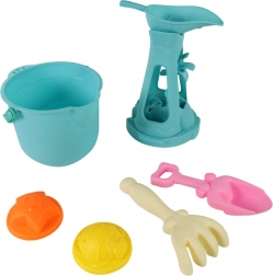 Bunte Sandsatz mit Mühle