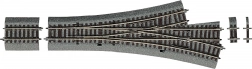 Roco Line asymmetrische Dreiwegweiche mit Bettung