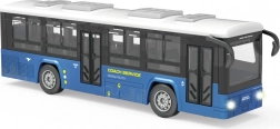 Blauer Bus mit Licht- und Toneffekten