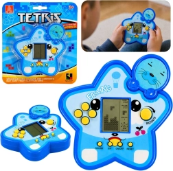 Elektronisches Tetris-Spiel in Sternform, blau