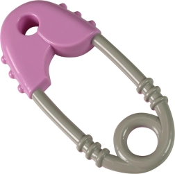 Rassel für Babys rosa-grau