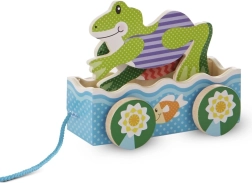 Holz-Ziehspielzeug Froschrennen